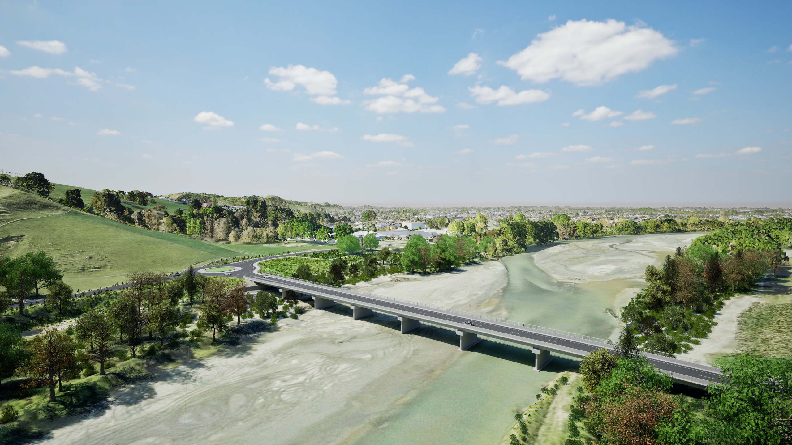 Artist's impression of bridge rebuild