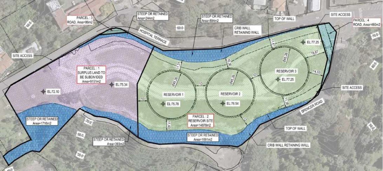 Proposed site layout of Mataruahou Reservoirs