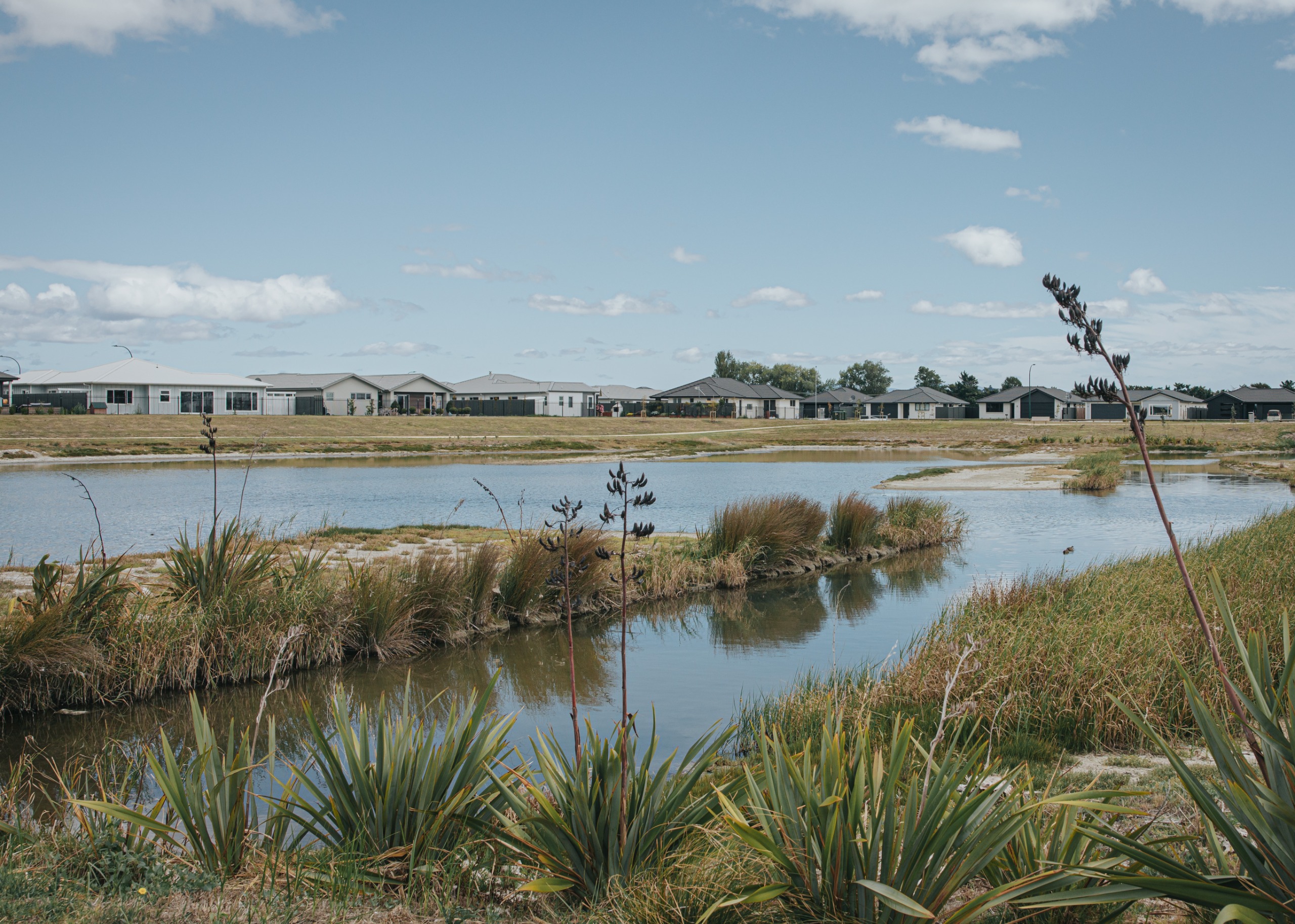 Te Awa Serpentine Pond wetlands